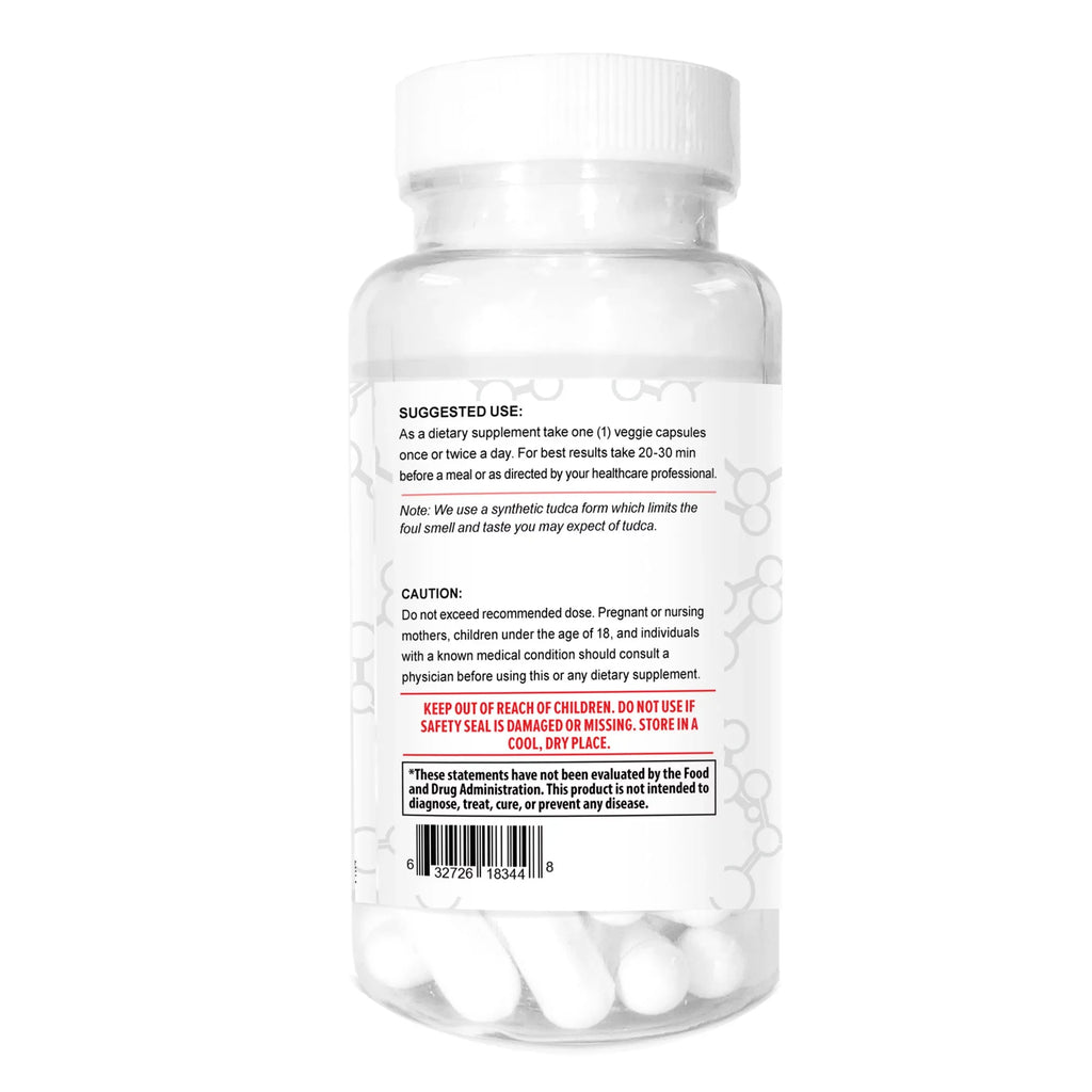 Supports Acid) (3 Health TUDCA Help - Capsules (Tauroursodeoxycholic 500mg - 180 Liver - Pack)