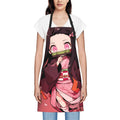 Kitchen/Cooking/Gardening/Painting/BBQ/Baking/Chef/Craftsman Kamado Demon Decor Slayer Home Apron Nezuko For Waterproof