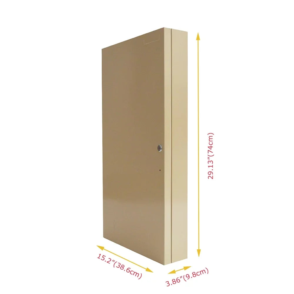 TECHTONGDA Key Lock Cabinet Cards 200 Key Storage Mount Wall Key Hooks Cabinet Organizer Box with