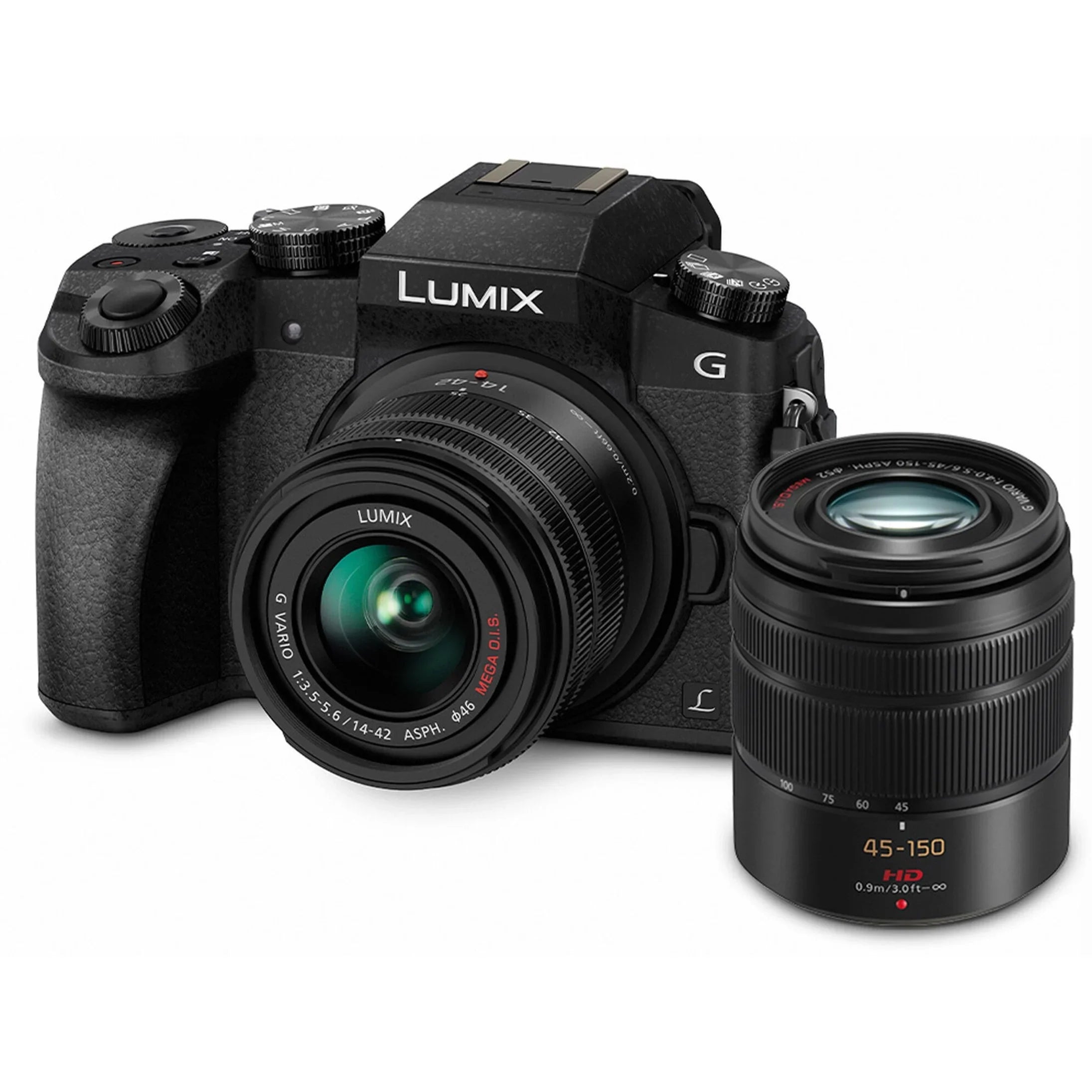 Megapixel 2), Black G7 Camera 1), 5.91" (Lens with 1.65" 1.77", Mirrorless Lens, 16 Panasonic 0.55", (Lens Lumix