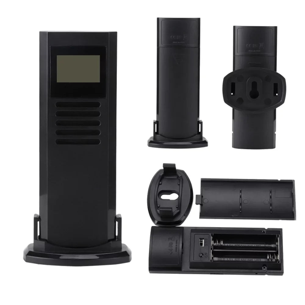 98ft/ Temperature Humidity with Monitor Wireless with & Thermohygrometer Remote exterior Transmitters Alarm Calibration climate Sensors for Indoor Offic Home Backlight Digital Stations 30m 3 3 Function