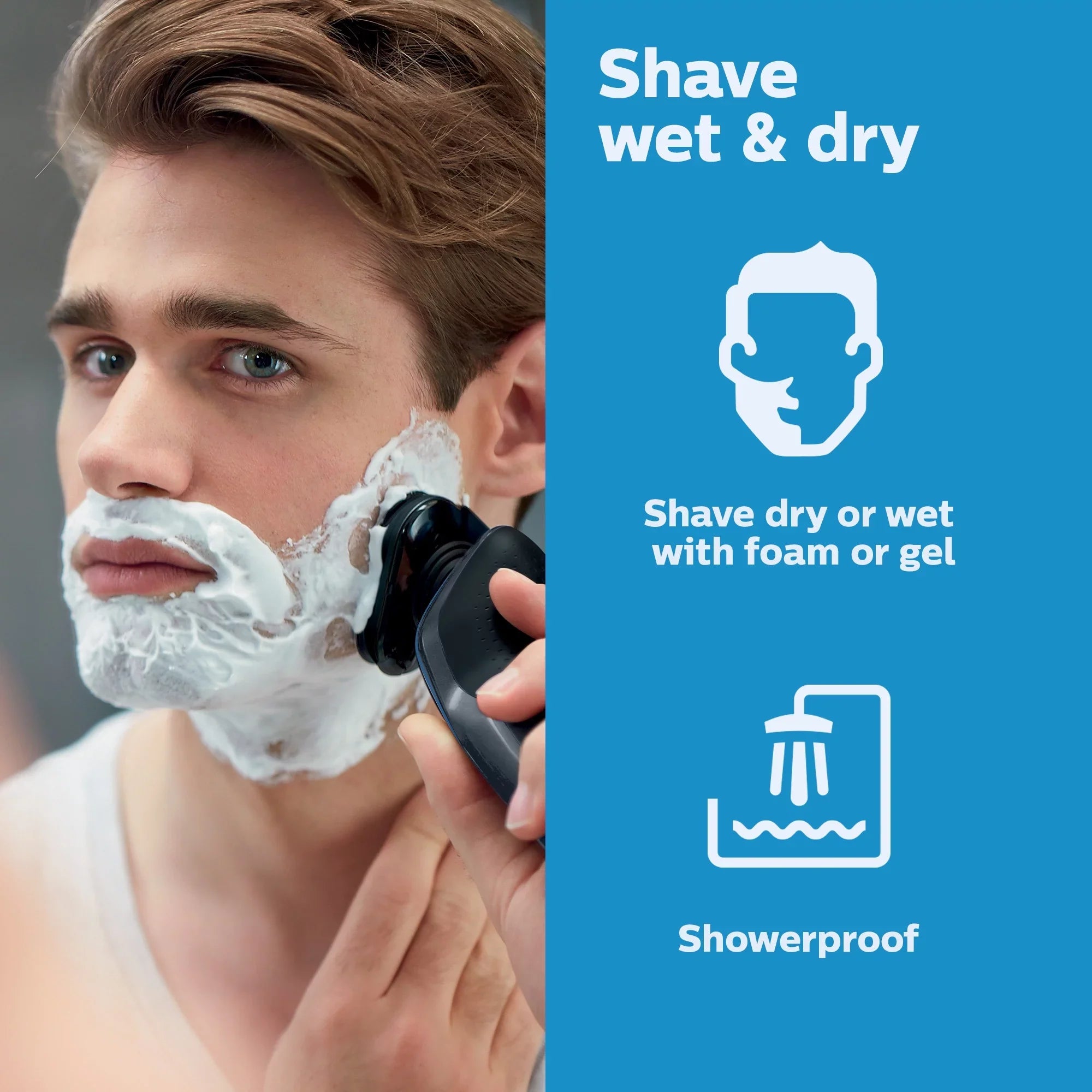 Electric 5100 Shaver Wet/Dry Philips S5210/81 Norelco Rechargeable