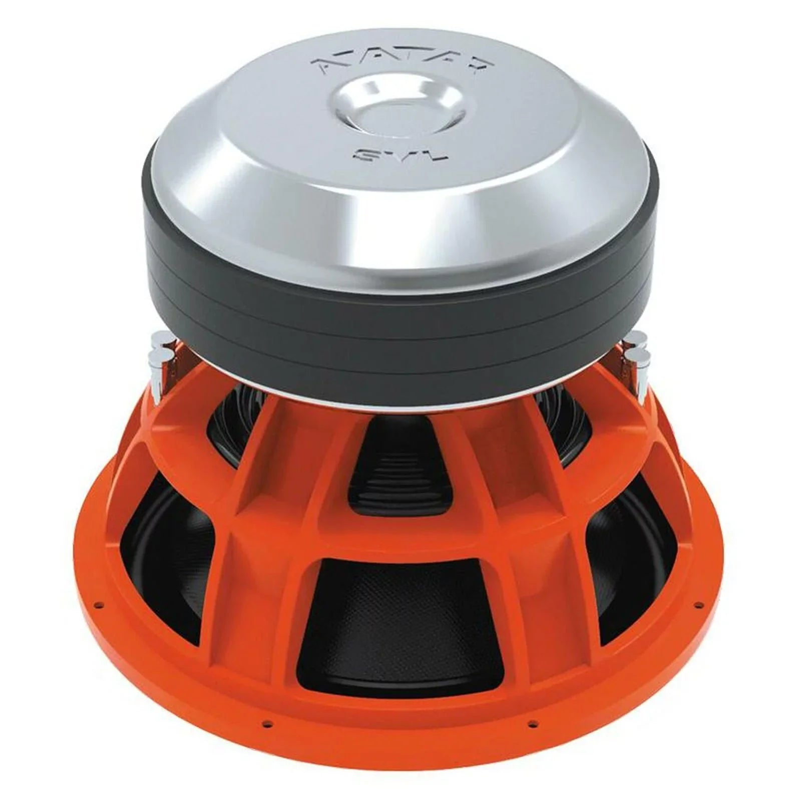 Audio Avatar Bass Car 15" Subwoofer 7599 Orange SVL-1547-D2 Watts 2-Ohm Peak