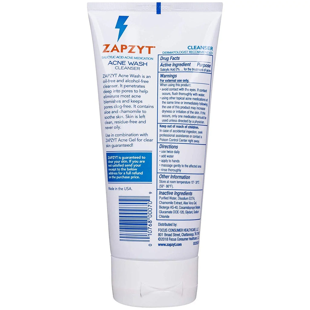 Zapzyt Oz, Wash Treatment - Face And Body Acne Pack For 6.25 6