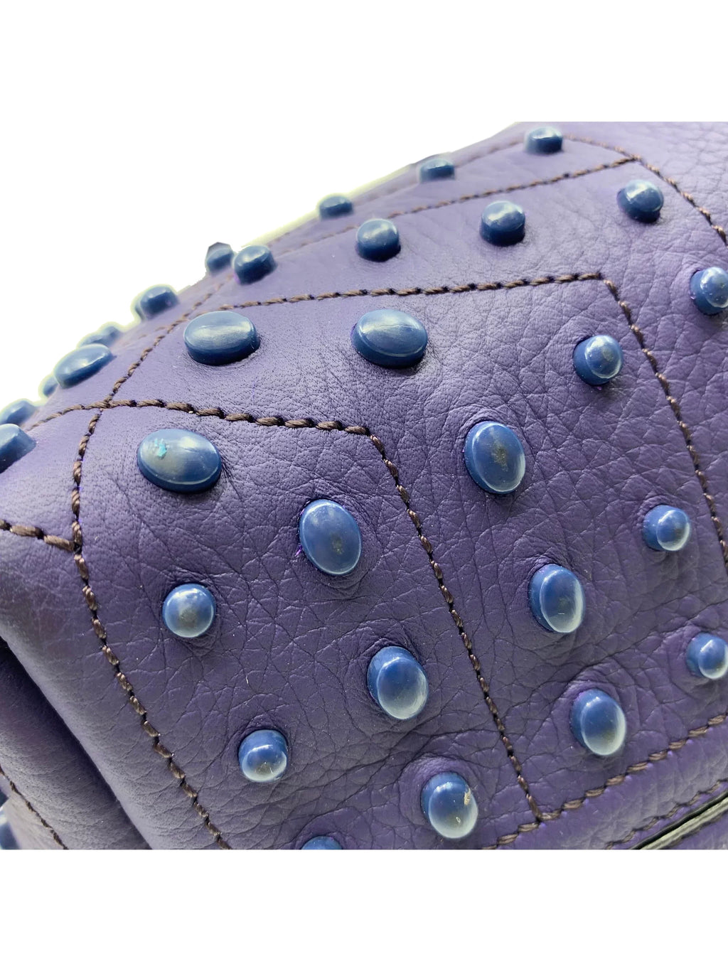 Wave New Satchel Tote Soft Gommini Tod's XBWAMRFT301MACL-411 Violet