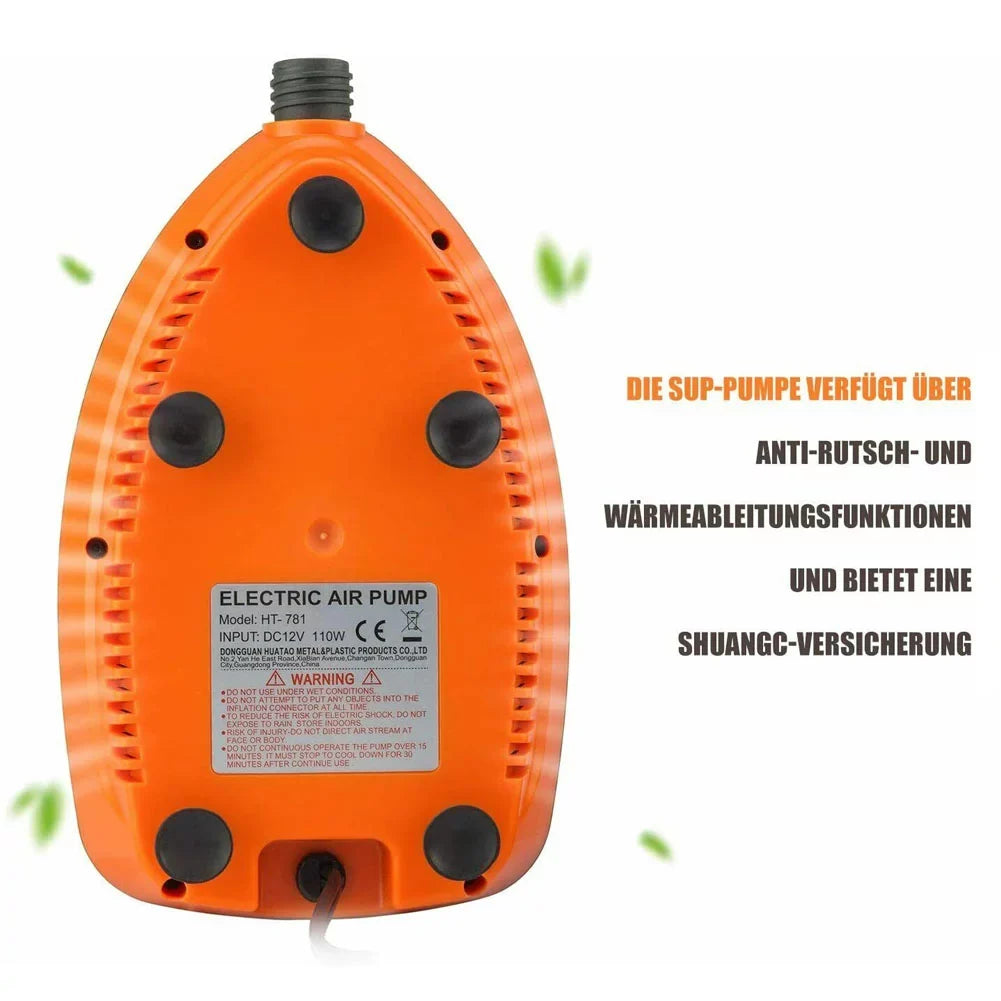 Electric Pump Paddle Air PXIWS High Pump 16PSI 12V Intelligent Orange Board 2-Stage Pressure
