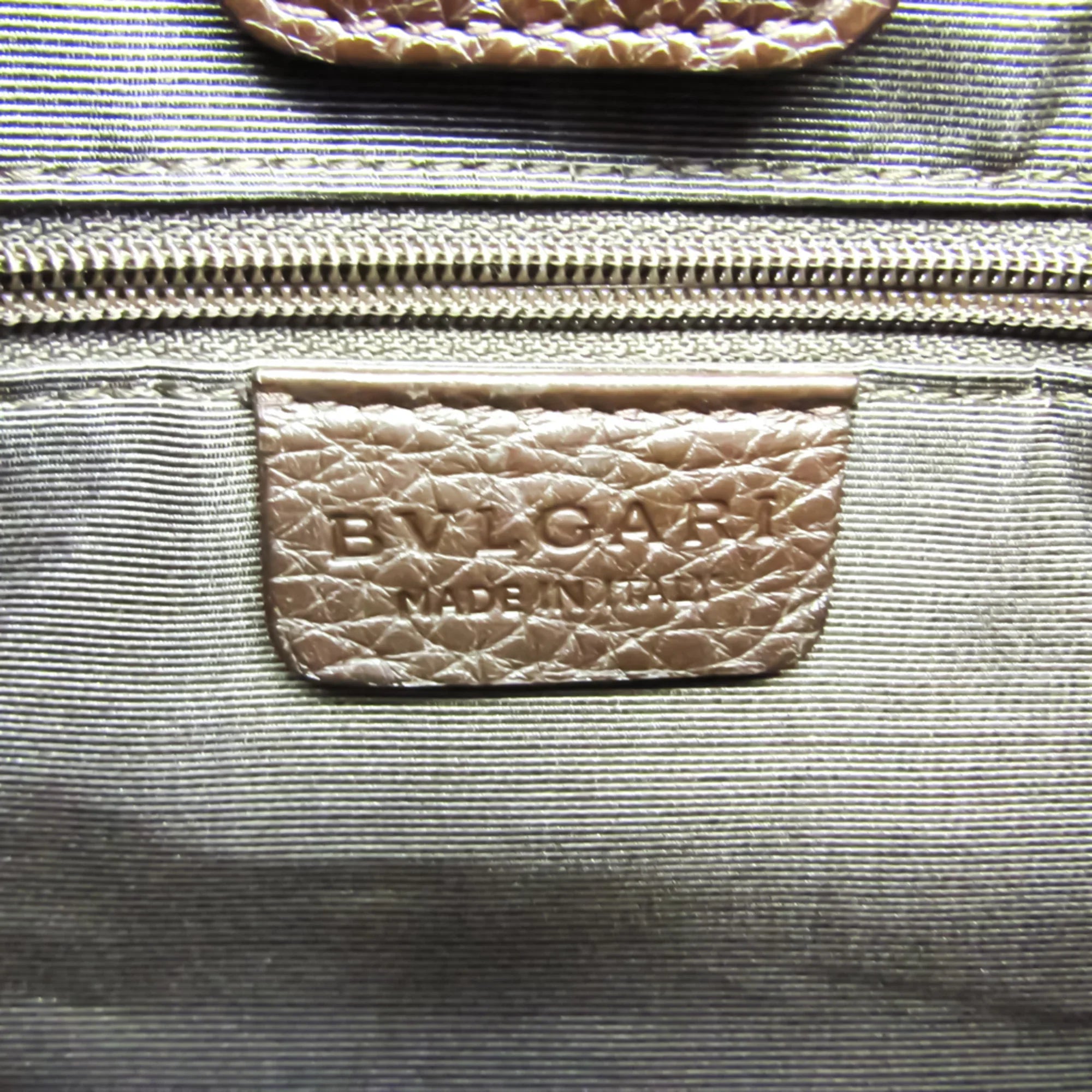 Women's Bvlgari Pre-Owned Logomania Bag Handbag,Tote Canvas (Good) Brown