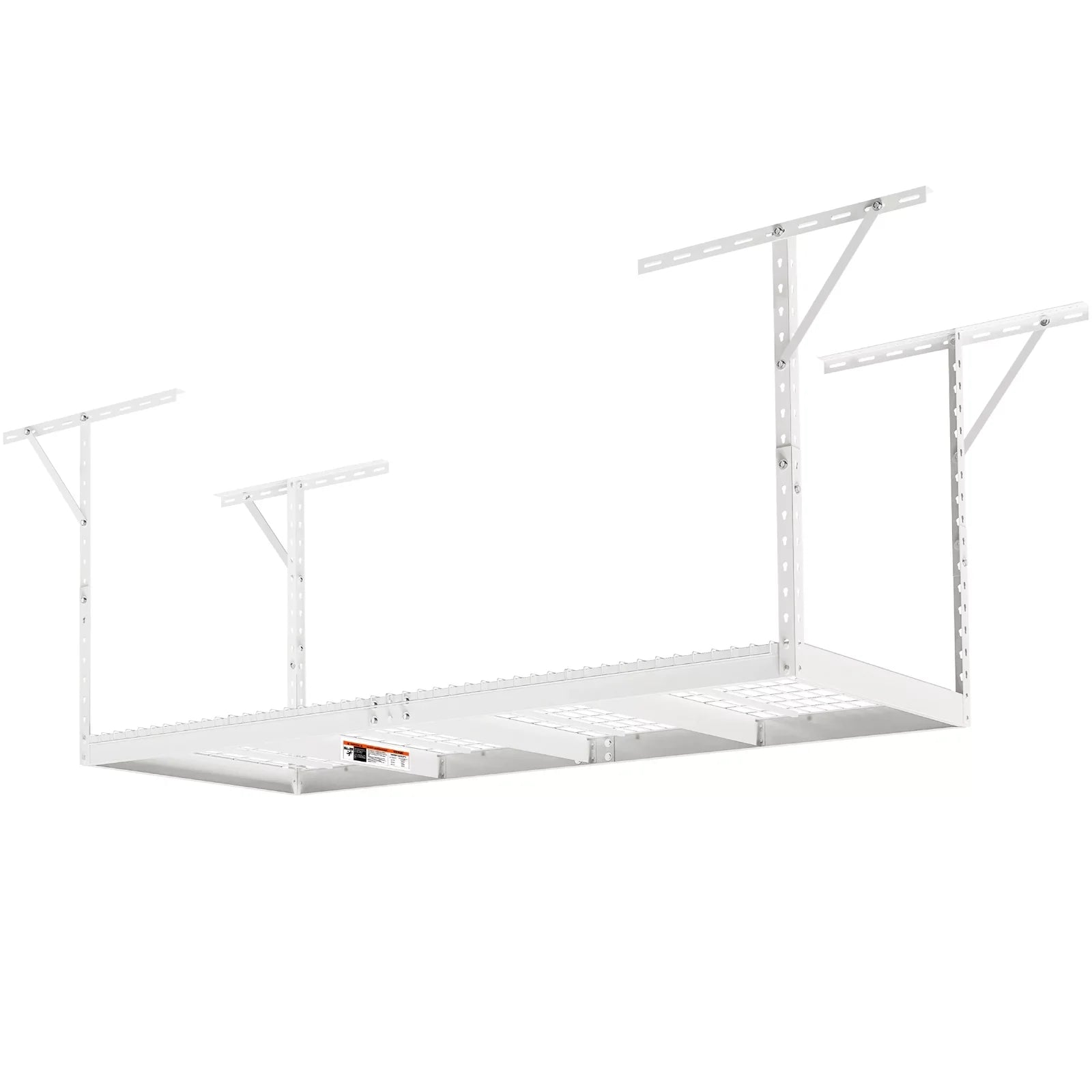 600lbs 36x96in Rack Ceiling Storage Garage Adjustable VEVOR Rack White Overhead