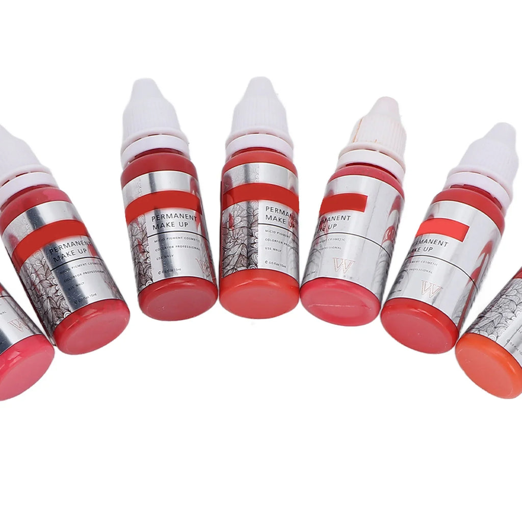 Pigment Ink Semi 120ml Lip Tattoo Color Permanent Microblading 8pcs Makeup