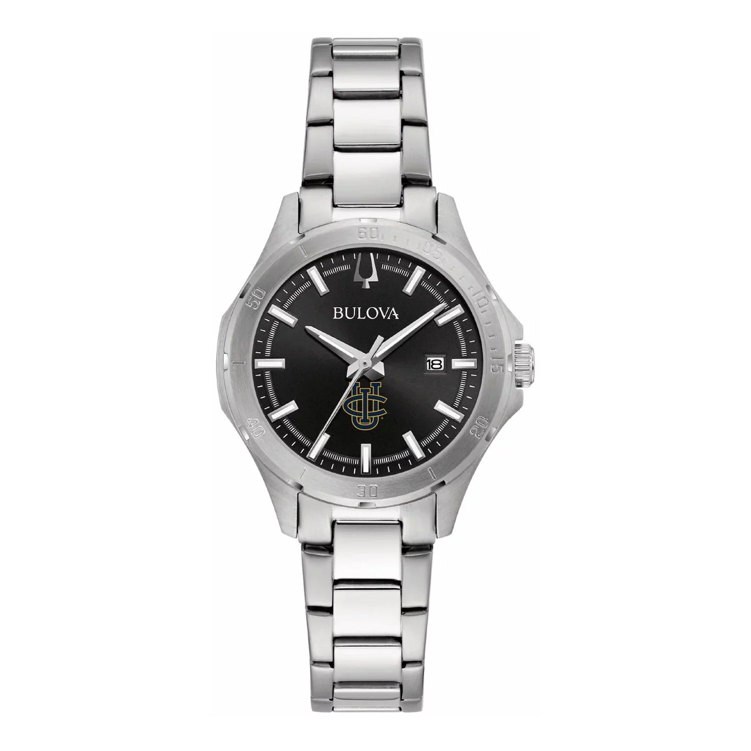 Bulova Black Women's Steel Sport UC Irvine Anteaters Stainless Watch Classic