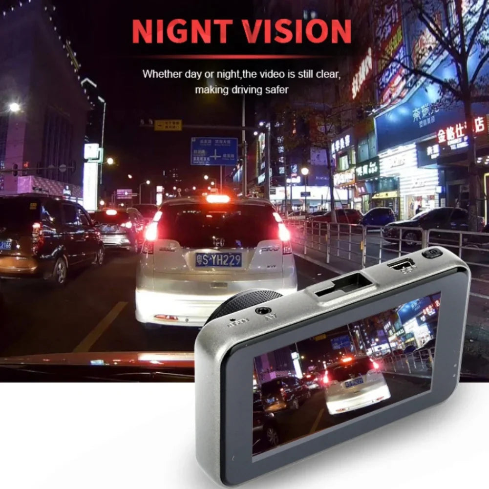 3 rear recorder video recorder DVR view dual car HD Driving inch vision 1080P night recording