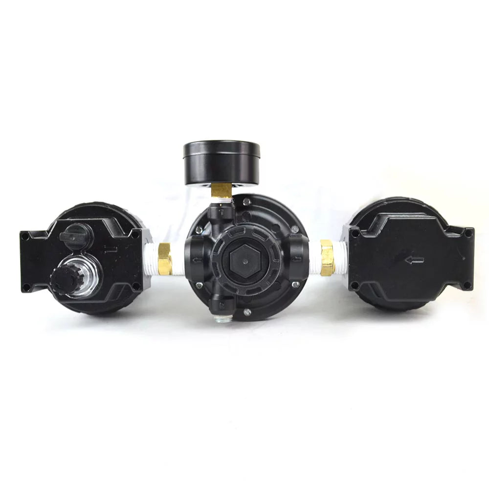 Interstate Bowl Poly Filter WC1081HDAG-250 Regulator Made in Inch USA. 'T' Handle Combo Lubricator Pneumatics 1/2 Large Integral