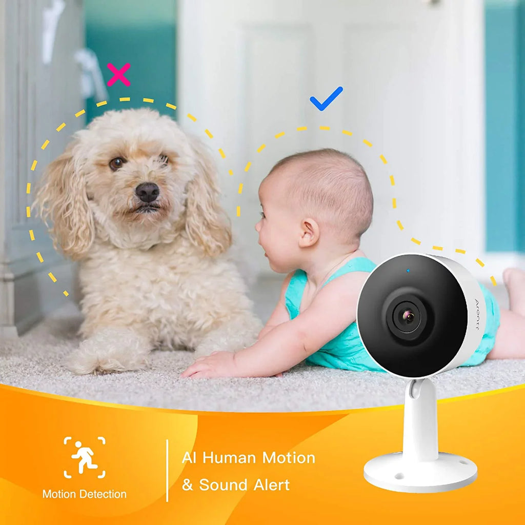 1080p Surveillance Indoor Home (2-Pack) , Camera and 2-Way Camera HD Phone Audio Arenti Vision APP Security IN1 Night Wifi