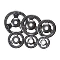 lbs York Urethane Plates- Black Grip 5 Olympic Barbell - Encased