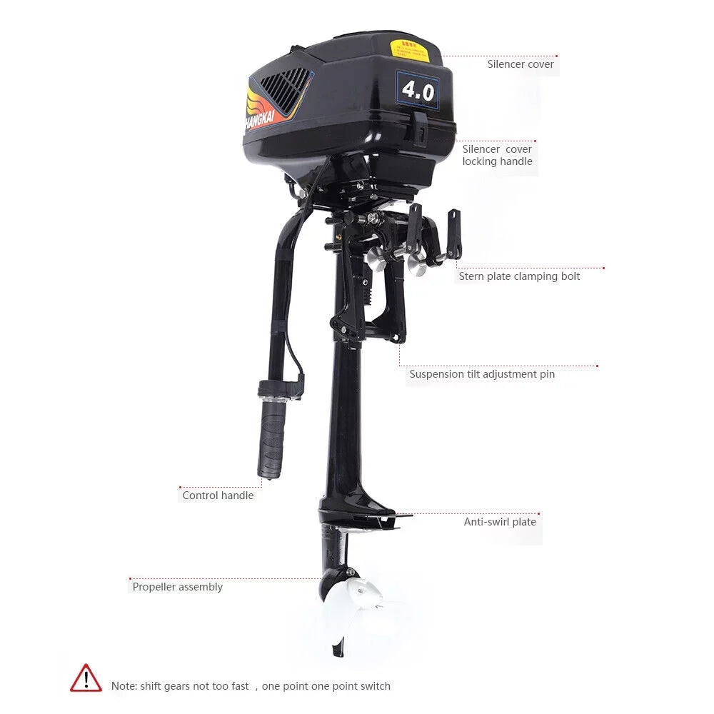 Engine 1000W Outboard Electric HP Boat Motor 4 Trolley Brushless Miumaeov Motor