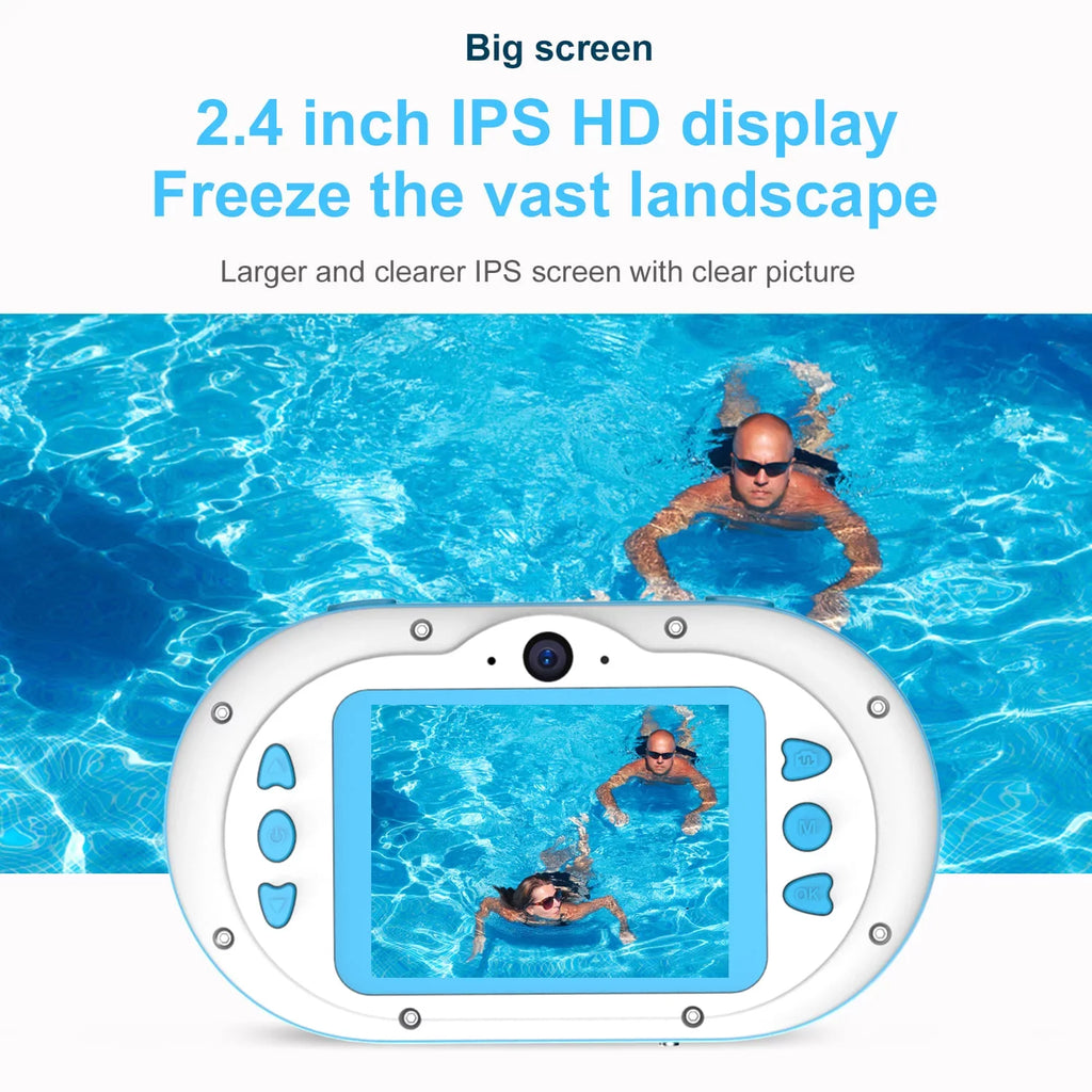 with 5s and Front Rear IPS for Waterproof Digital One-click 8MP PhotoVideo OWSOO Inch Self-timer Dual 2.4 Cameras Screen