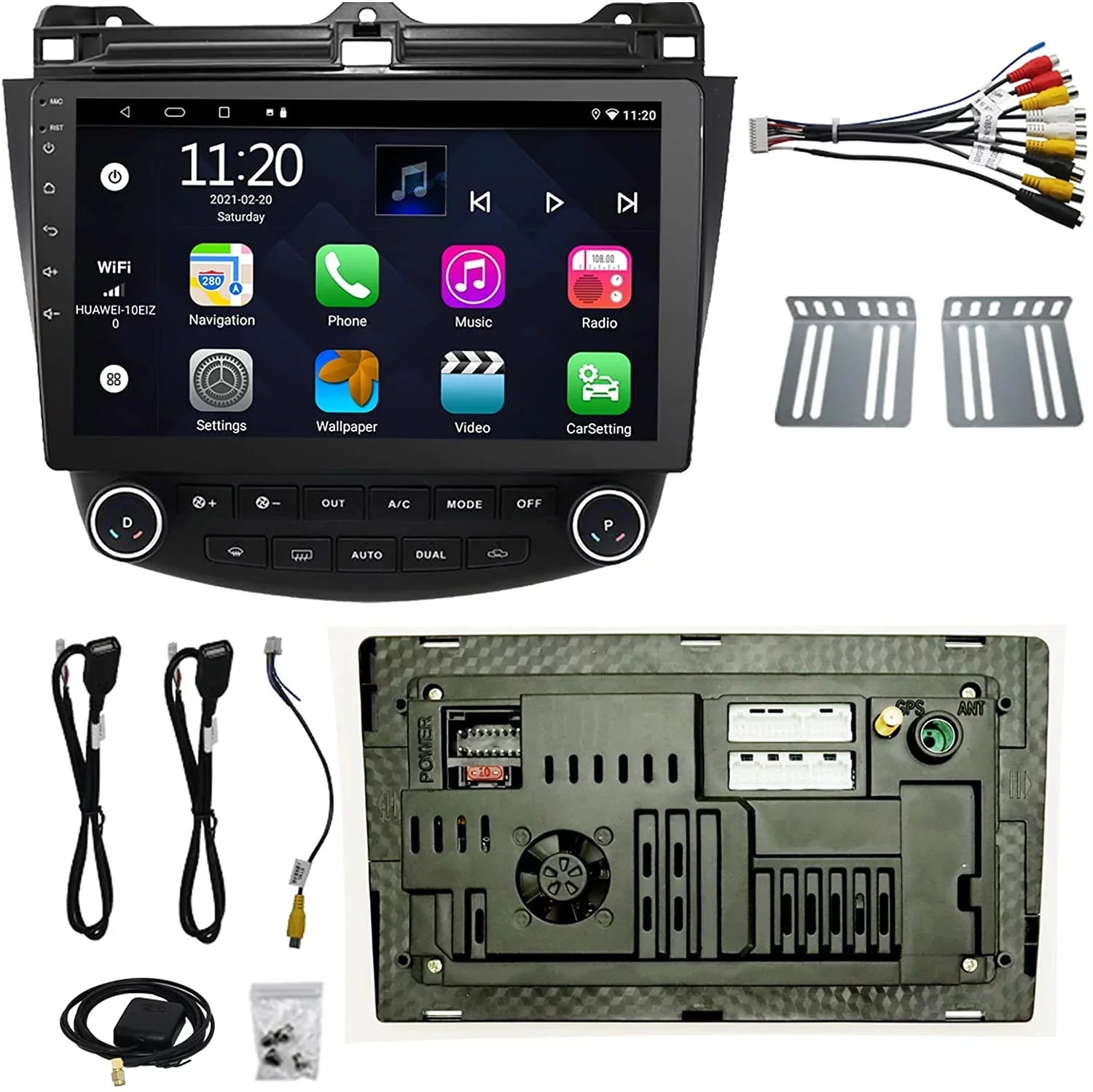 for 10 2006 Binize Auto 2005 2004 Accord Inch 7th Honda 2007 Android10 Car Stereo CarPlay&Android Featuring 2003
