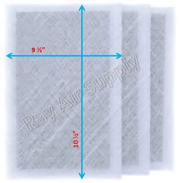 (3 with WHITE Air MicroPower Guard SUPPLY Cleaner Replacement Pads Pack) Filter RAYAIR Compatible 12x12
