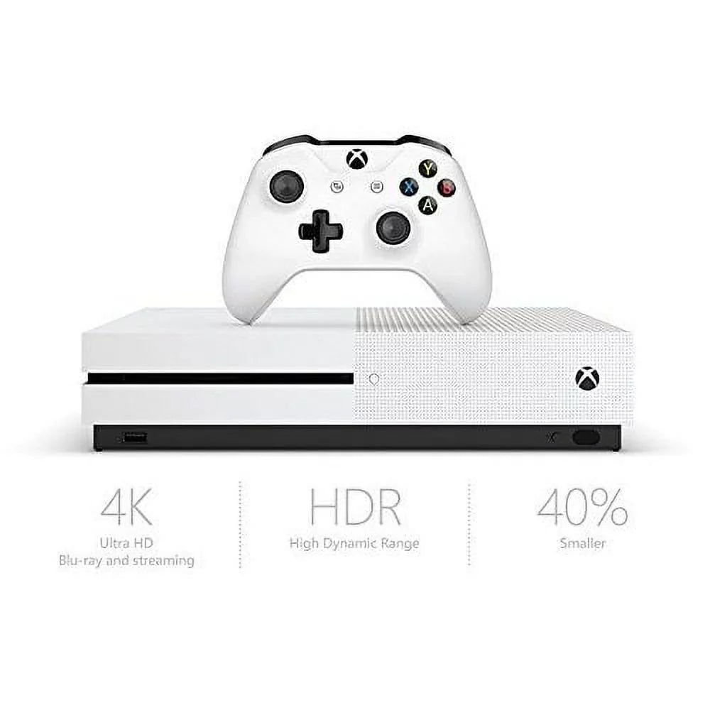Slim Xbox Restored Console White (Refurbished) S One 500GB