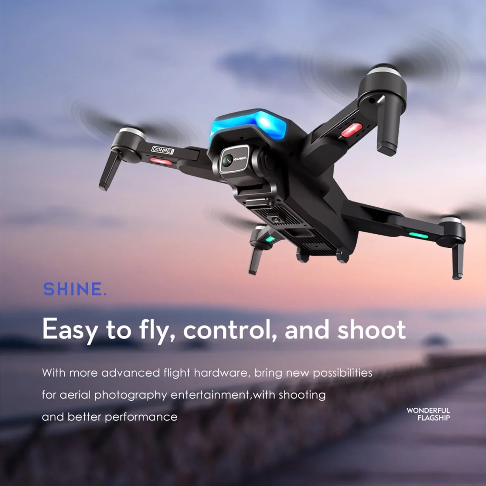 Gimbal Follow Drone Aerial RC Mode with FPV Quadcopter with Wifi Brushless 5G Drone Package LS-38 -shake for Adults Smart RC 6K EIS Video Motor