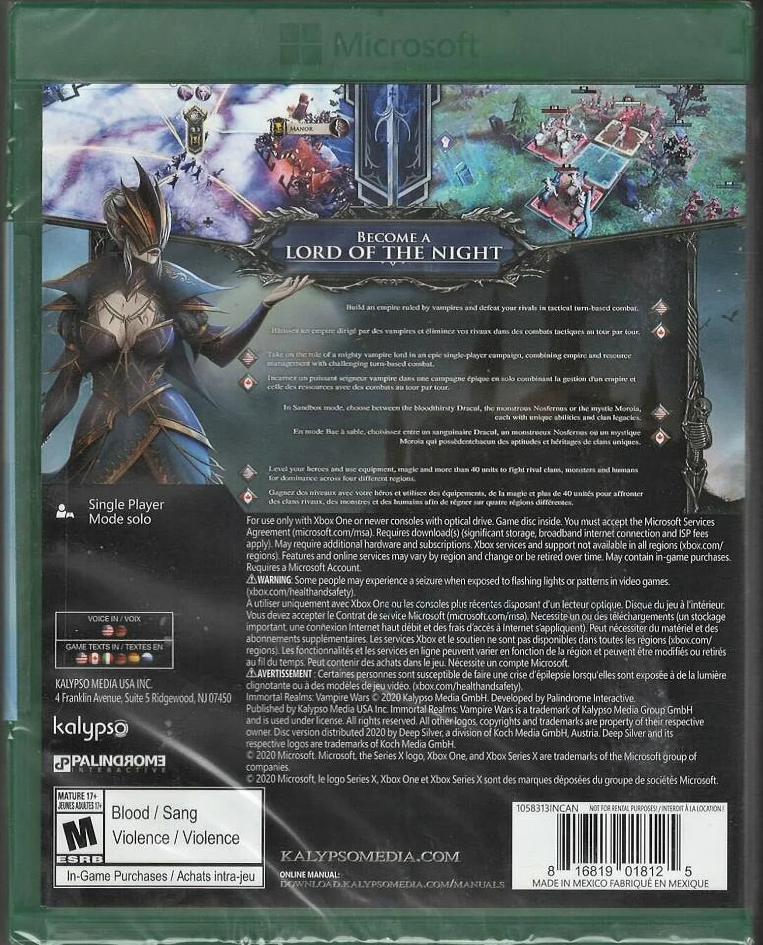 Vampire New Xbo One Sealed Wars Version) Realms: Immortal US Xbox (Brand Factory