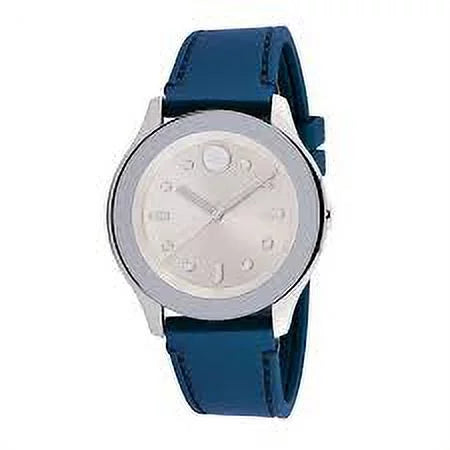 Swiss Silicon Strap Watch Dial Green Movado Bold Women 3600715 Silver