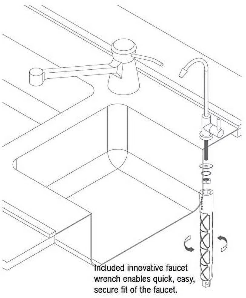Faucet With Reverse Wrench Brass liquid Metpure Faucet Gap Filtration Dispenser design Osmosis Vase Drinking liquid Air Non Antique
