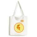 Canvas Culture Pattern Ha Sack Shoulder Bag Expression Tote Yellow
