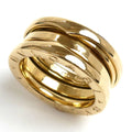 B-ZERO1 Ring, Pre-Owned (Good) Women's Gold Bvlgari 6.5, K18YG 47, dimension 7.7g, Three-Band BVLGARI Yellow