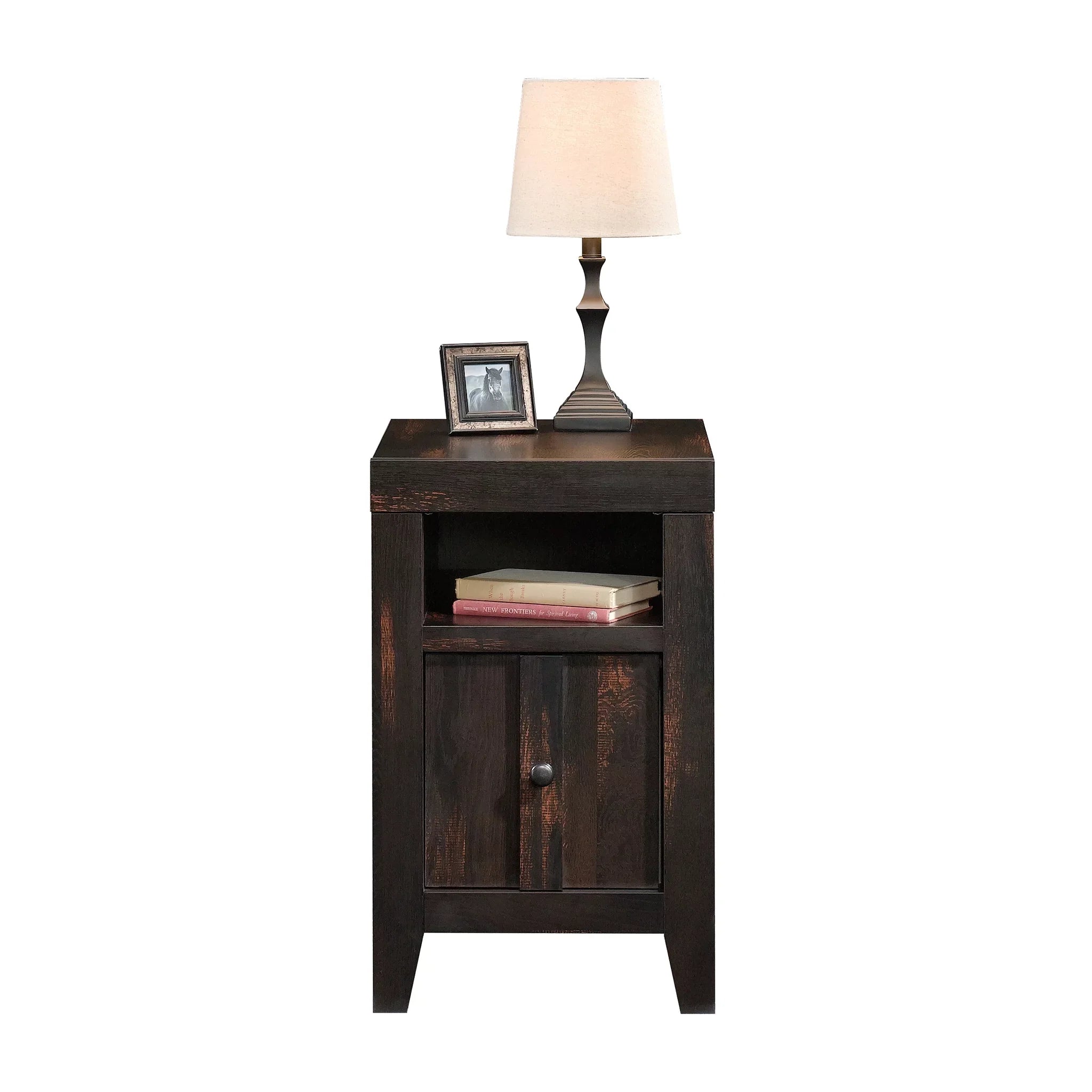 End Char Sauder Dakota Finish Table, Pass Pine