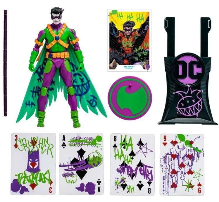 Multiverse Toys Robin Label Figure Action Jokerized Red Gold DC Mcfarlane