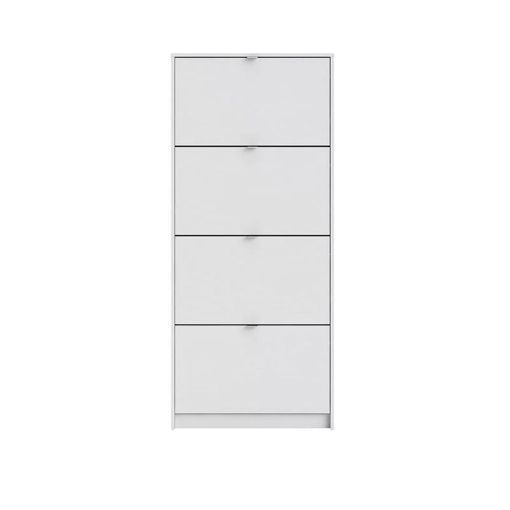White Drawer in Contemporary Shoe Cabinet 4 Allora