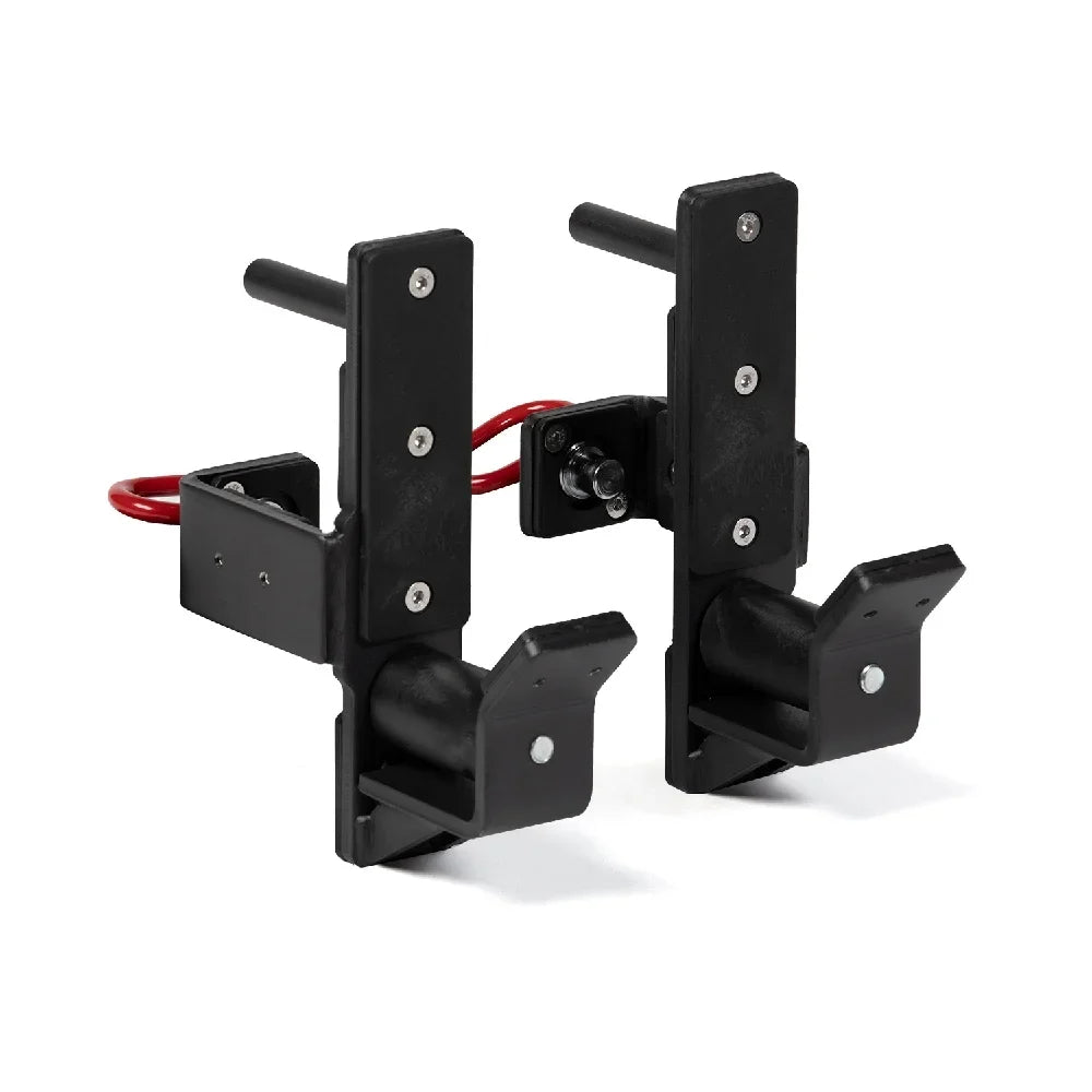 Power T-3 Smooth Racking Rated LB Attachment, Barbell Fitness Series Pair, Per Rack Titan 1,000 Roller J-Hooks,
