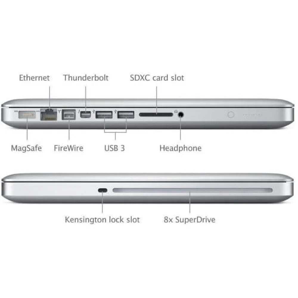 MacBook Core Laptop (2012) 4GB 2.5GHz Pro (Refurbished) MD101LL/A 13" 256GB HD i5 - RAM Restored