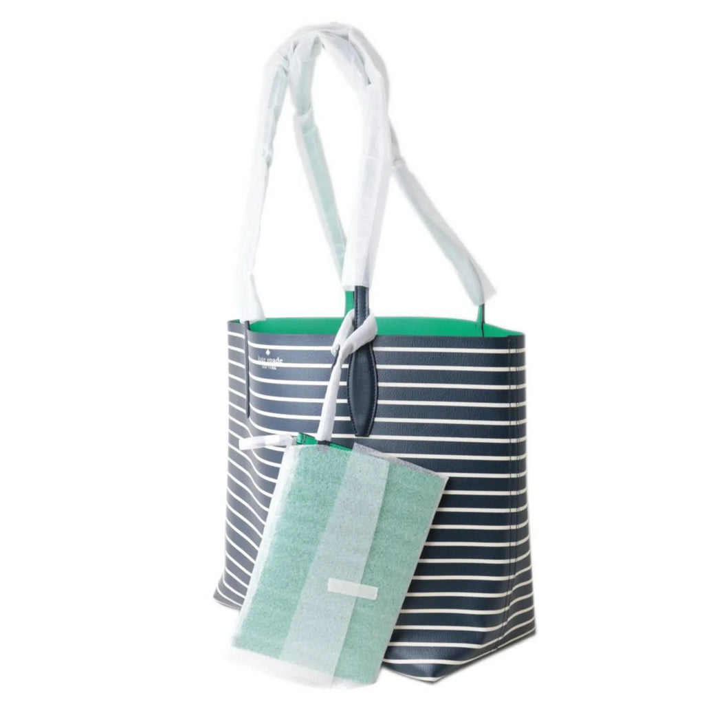 New Tote WKR00612 Reversible Pre-Owned / spade kate new (460) Bag (Good) Arch York Kate Spade Surprise Striped Large york