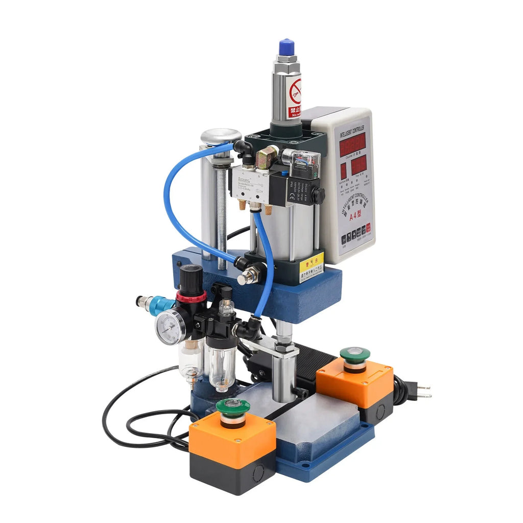 Adjustable with Punch Pneumatic Machine Press Equipment Controller, 440lb Digital New 4V210-8