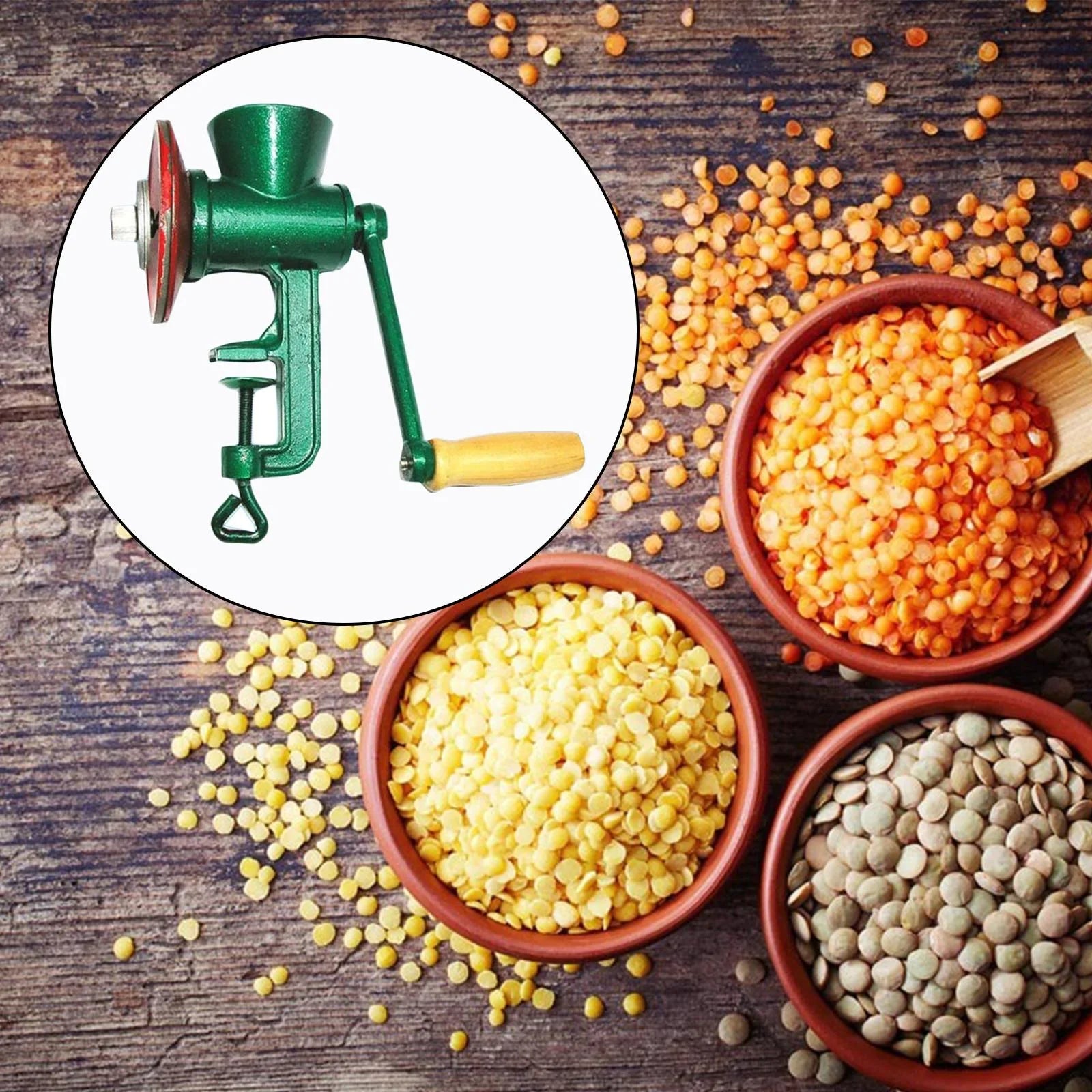 Bean Mill Manual Mill Pepper Peanut Grinder Barley Crusher Coarseness Coffee Grinder Wheat Adjustable