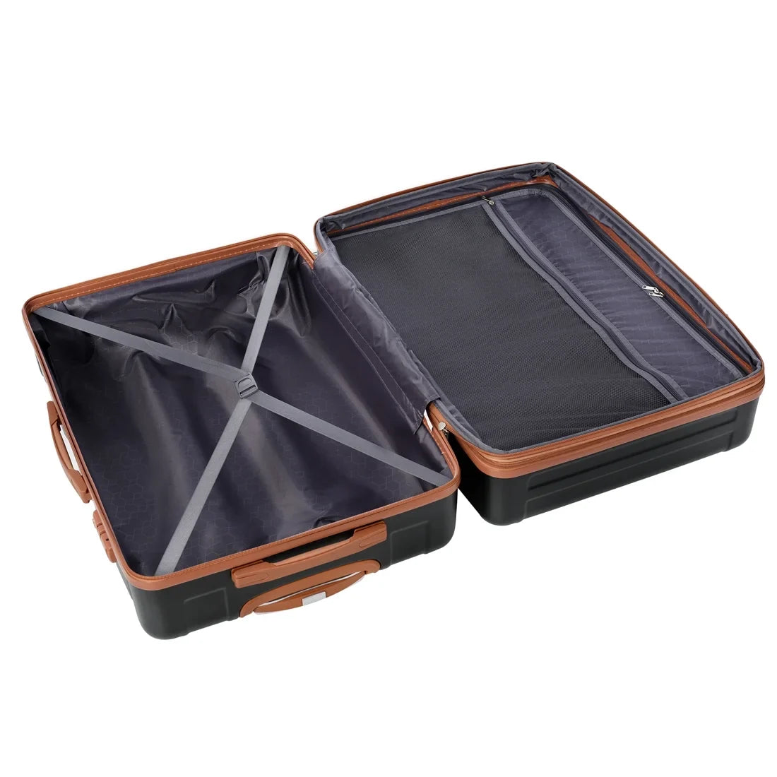 Yone Lightweight je with Wheels ABS 3 Spinner Luggage Lock, Suit Set, case Suitcase Hardside jx Inch,Black Pcs TSA 20/24/28