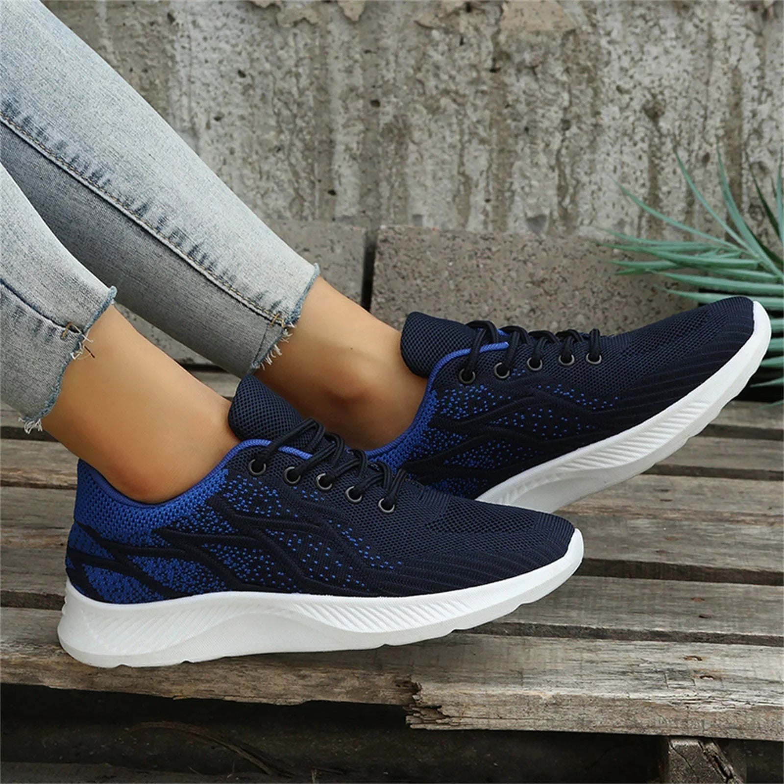 dimension Cross Colorblock Mesh Summer 1/2 Women Sneakers Women Sneakers Comfortable Fashion and Shoes and Autumn 11 Breathable Up AdBFJAF Lace Pattern