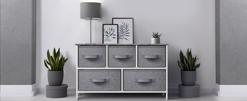 Storage Cube Grey Dresser -