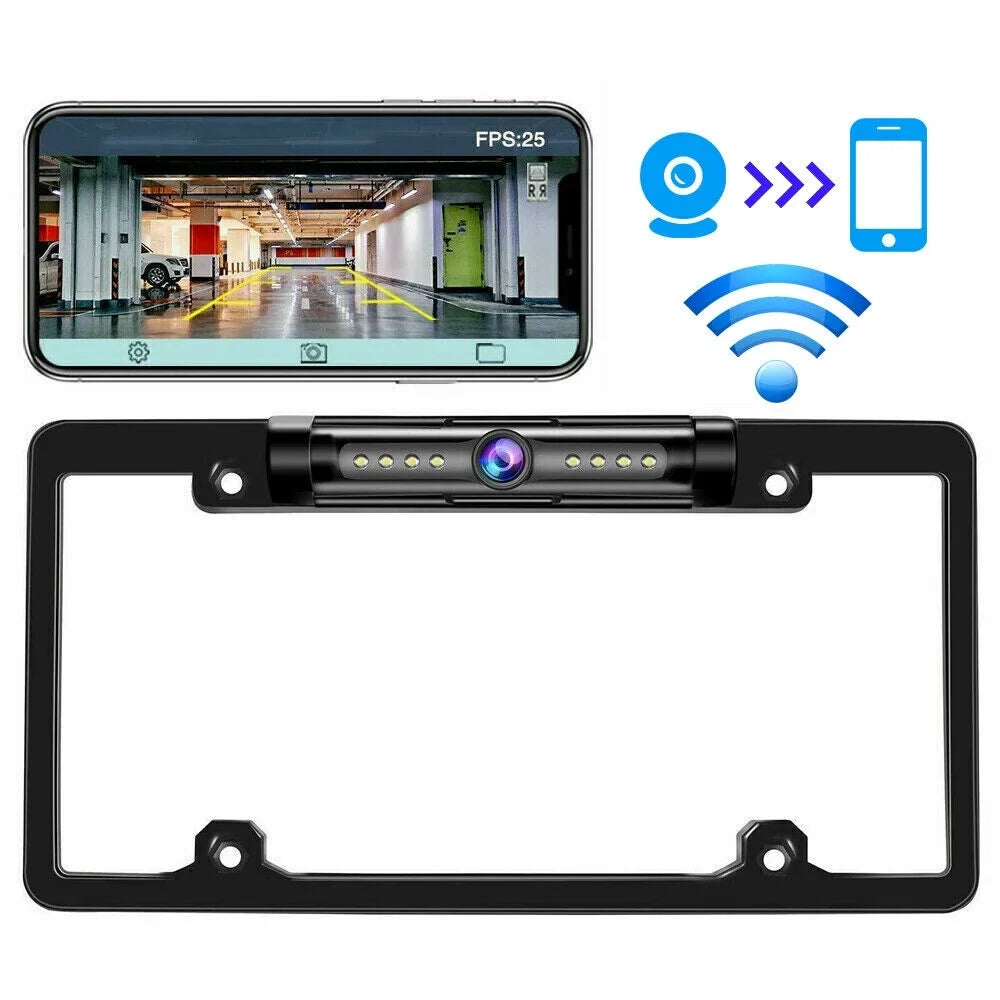 Vision Rear - - Cam for Wired Cars American KingFurt IP68 Backup Waterproof Camera 170° - Viewing Night Angle View Universal