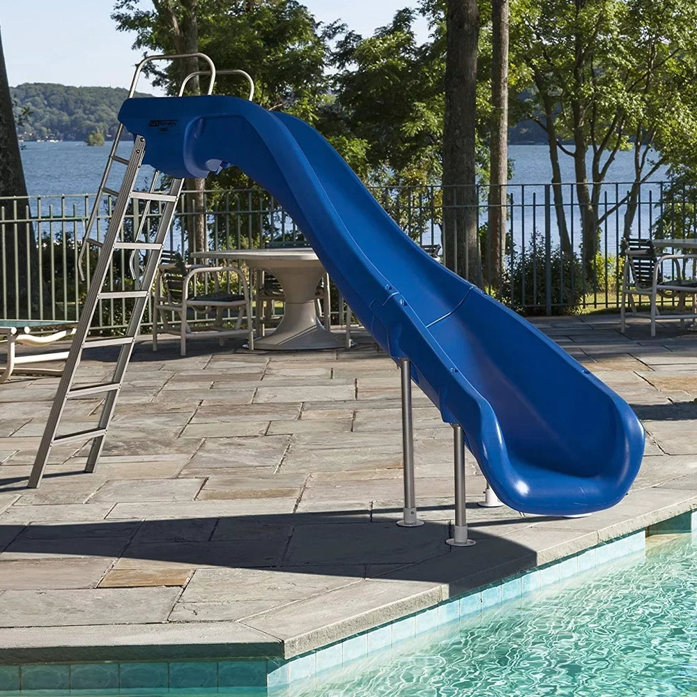 Pool Slide Pools 610-209-58210 Curve for S.R. Smith Swimming Left Taupe Rogue2