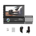 4in 3 Cam Car Car Mirror Camera Cameras Recorder Clear Rearview Dash Safety Car Video Recording Recorder Driving Auto Camcorder Docooler