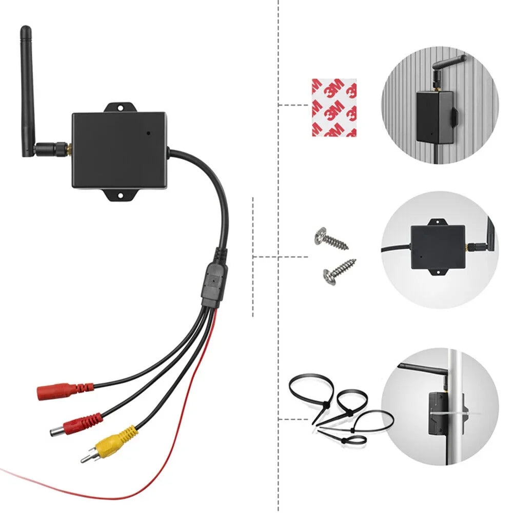 '- Stable Camera to Ideal Reversing Camera Wifi Transmitter - Range for 50m Wireless Signal, Car View Easy Module AV Rear