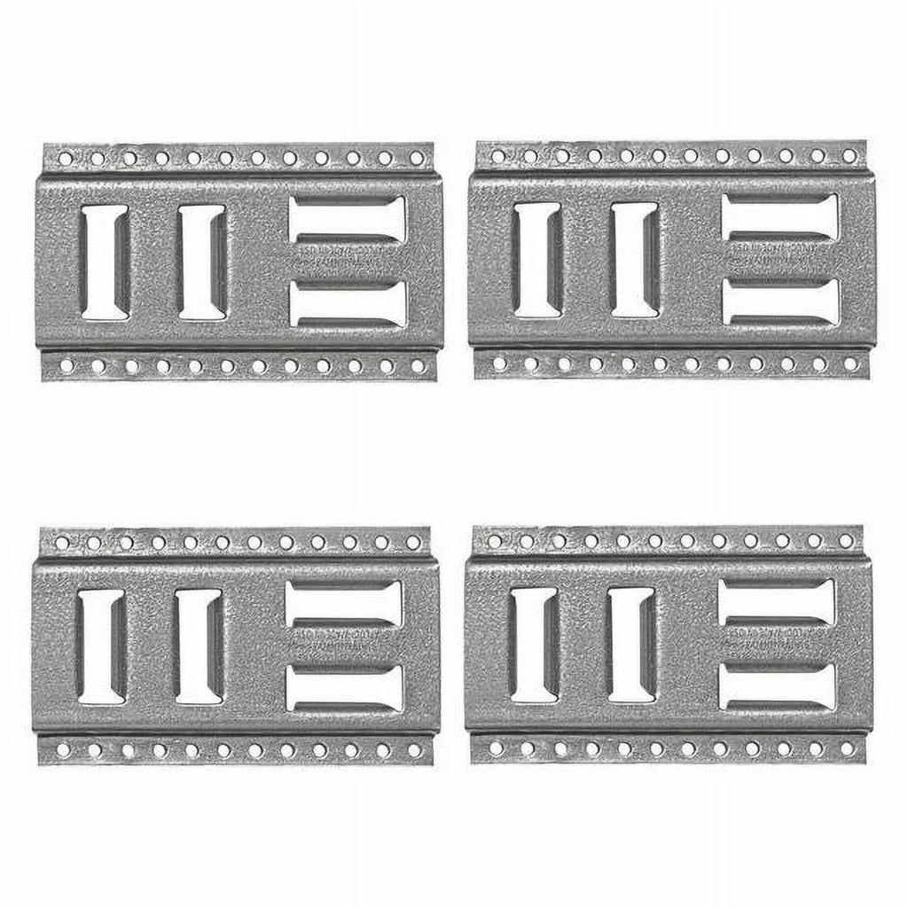 USA 4-Pack Logistic Trucks, Steel Galvanized 8 Fast-Track SNAP-LOC Horizontal Tie-Down Inch Pickups, E-Track for Vertical, Trailers