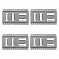 USA 4-Pack Logistic Trucks, Steel Galvanized 8 Fast-Track SNAP-LOC Horizontal Tie-Down Inch Pickups, E-Track for Vertical, Trailers