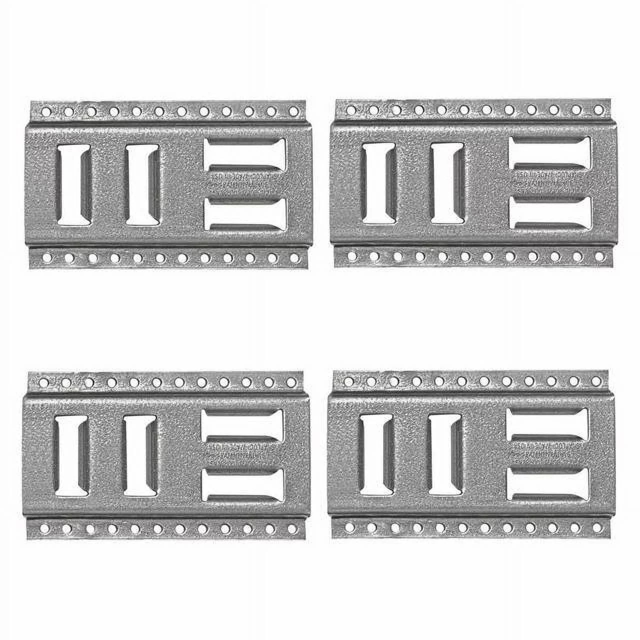 USA 4-Pack Logistic Trucks, Steel Galvanized 8 Fast-Track SNAP-LOC Horizontal Tie-Down Inch Pickups, E-Track for Vertical, Trailers