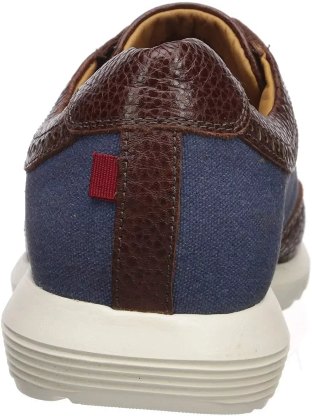 NEW YORK MARC Wingtip Jeans, Lightweight Extra Fashion JOSEPH Leather Technology Sneaker,Cognac/Pebble M 13 Men's