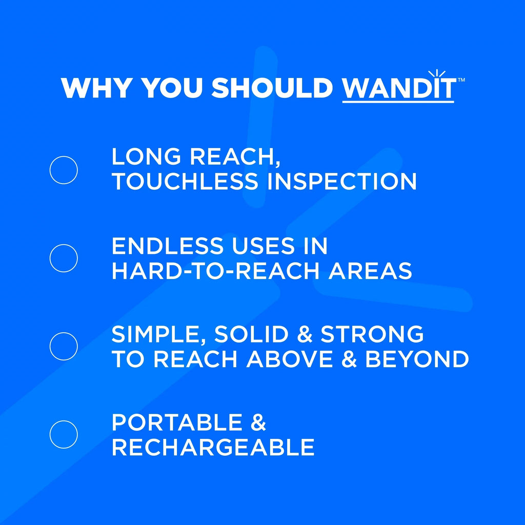 Light Anywhere, Your - 41 - Anything, to Extendable, Camera Inch Wand Degree Camera - Flexible Anytime Images with Rechargeable - WANDIT Capture 360 Phone Inspection Inspection Inspect Wireless