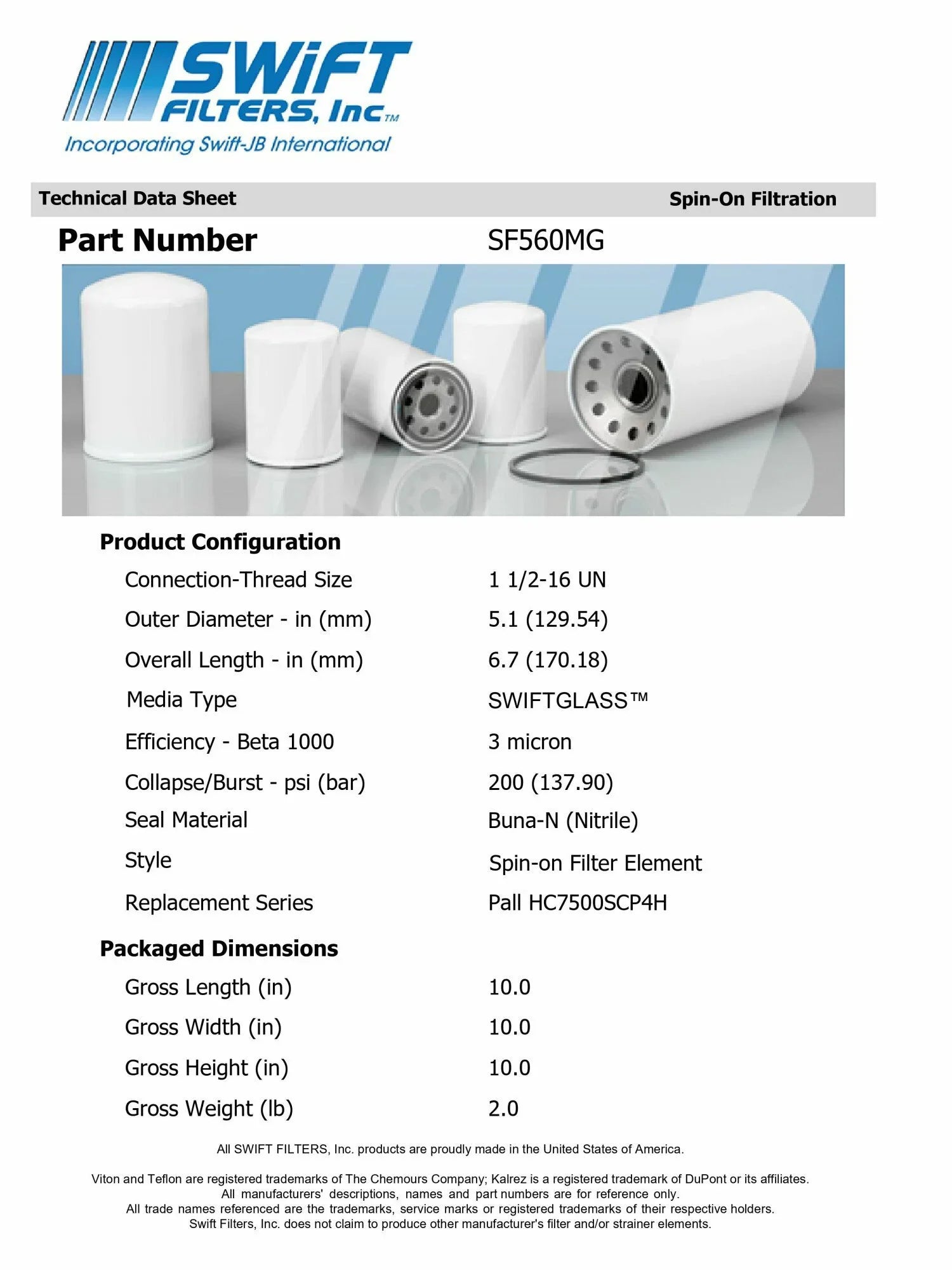 Direct Construction Microglass 3 LHA Filter for Interchange SPE50BTA3in-On Micron Element